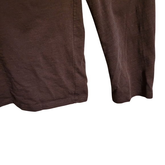 Garnet Hill Brown Organic Pima Cotton Top - Picture 4 of 7